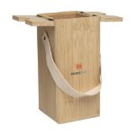 rackpack wijnkoeler van bamboe