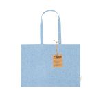 tas recycled katoen bonillo - licht blauw