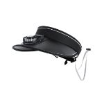 zonneklep met ventilator akanyi - zwart