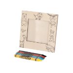 fotolijst 7.5 x 7.5 cm met 5 stiften kunku