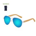 zonnebril met spiegeleffect en zakje gunok