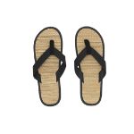 flip flops van stro en pu sirgu - zwart