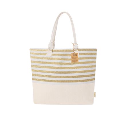 strandtas van recycled katoen henar