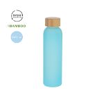drinkfles recycled glas en bamboe tistak 500 ml