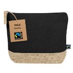 toilettas jute katoen rhilo fairtrade - zwart