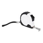 rolmeter met rem en clip burkex 3 meter - wit