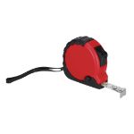 rolmeter met rem en clip burkex 3 meter - rood