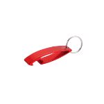 sleutelhanger opener recycled aluminium niken - rood