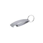 sleutelhanger opener recycled aluminium niken - zilver
