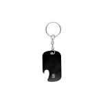 sleutelhanger opener recycled aluminium sawad - zwart