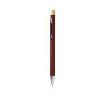 rubberised pen recycled aluminium kosif - rood