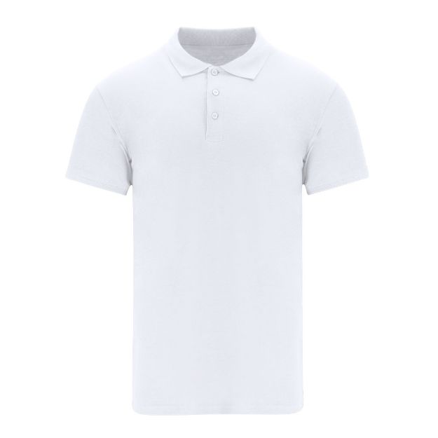 volwassene wit polo shirt chaplin s-xxxl 200 gr/m2
