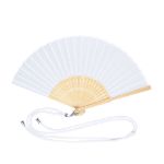 waaier bamboe polyester yanex - wit