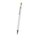 balpen zukry abs en bamboe - wit