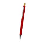 balpen zukry abs en bamboe - rood