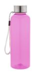 rpet sportfles met rvs dop en draagriem pembar - fuchsia