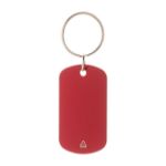 sleutelhanger ralutag recycled aluminium - rood