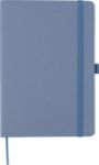 gerecycled bioafval en kartonnen notitieboek a5 - blauw