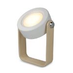 coollux multifunctionele led-lamp bamboe handvat
