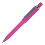 ozzy pen soft touch blauwe inkt - roze