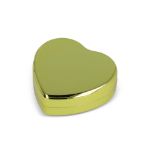 platte metallic lippenbalsem in hartvorm - goud