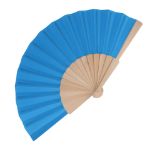 waaier hout en r-pet - blauw