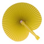 mini opvouwbare handwaaier - geel