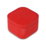 ananda plantaardige geurkaars in gerecycled blik - rood