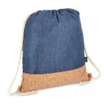 koordzak r-pet en kurk 35 x 40cm - blauw