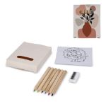 8-delige kleurset in gerecyclede melkpakdoos