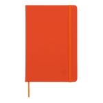 notitieboek a5 pu met fsc-puntraster pagina's - oranje