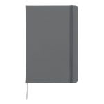 notitieboek a5 pu met fsc-puntraster pagina's - grijs