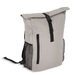 r-pet 600d rolltop fietsrugzak 20 liter - grijs