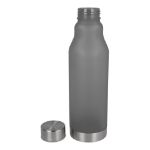 r-pet drinkfles mat 600 ml - zwart