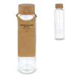 gerecycled glazen fles met kurken dop 500 ml