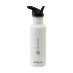 klean kanteen waterfles lekvrij 800 ml - wit