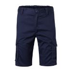 stretch bermuda met meerdere zakken maten 34-60 - marine