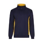 tweekleurig sweatshirt van badstof maten xs-3xl - 
