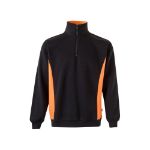 tweekleurig sweatshirt van badstof maten xs-3xl - 