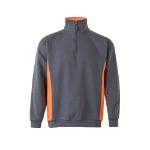 tweekleurig sweatshirt van badstof maten xs-3xl - 