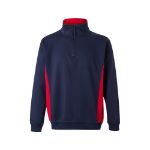 tweekleurig sweatshirt van badstof maten xs-3xl - 