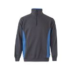 tweekleurig sweatshirt van badstof maten xs-3xl - 