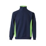 tweekleurig sweatshirt van badstof maten xs-3xl - 