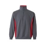 tweekleurig sweatshirt van badstof maten xs-3xl - 