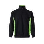 tweekleurig sweatshirt van badstof maten xs-3xl - 