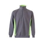 tweekleurig sweatshirt van badstof maten xs-3xl - 