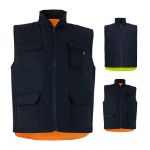 gewatteerd vest omkeerbaar maten/ s-3xl