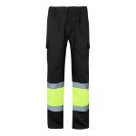 tweekleurige broek van keperstof maten s-3xl - 