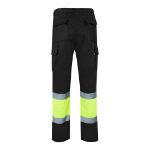 tweekleurige broek van keperstof maten s-3xl