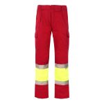 tweekleurige broek van keperstof maten s-3xl - 